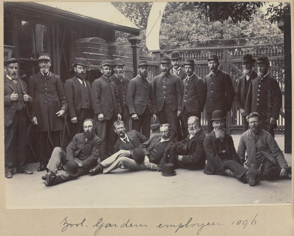 Melbourne zoo employees 1896