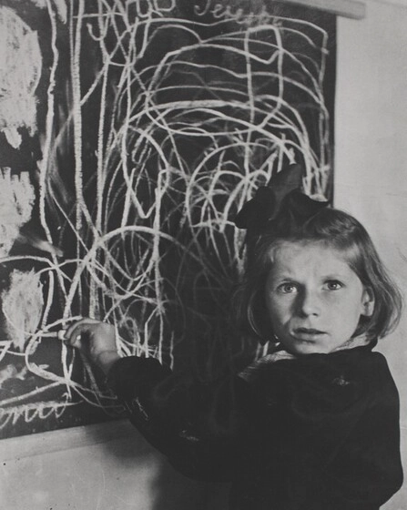 David Seymour (Chim), Terezka, A Disturbed Child in a Warsaw Orphanage, 1948, printed 1982, gelatin silver print, Gift of Ben Shneiderman, 2008.122.38.5