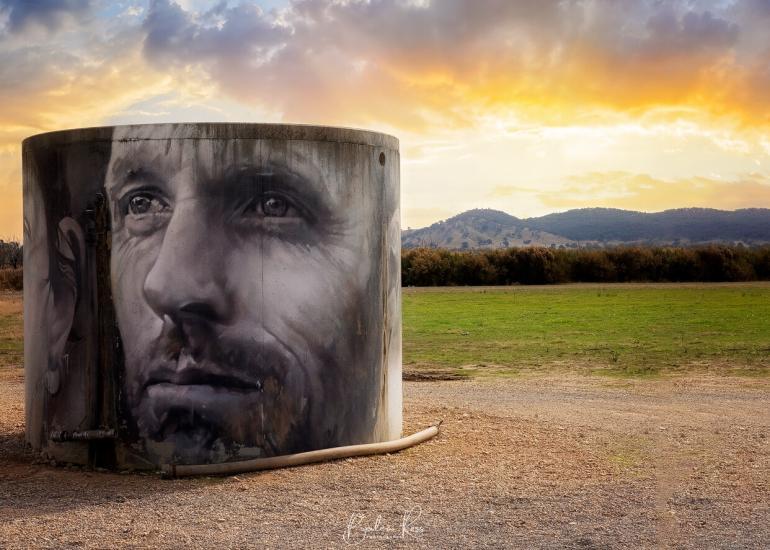 CFA Water tank, Winton Wetlands