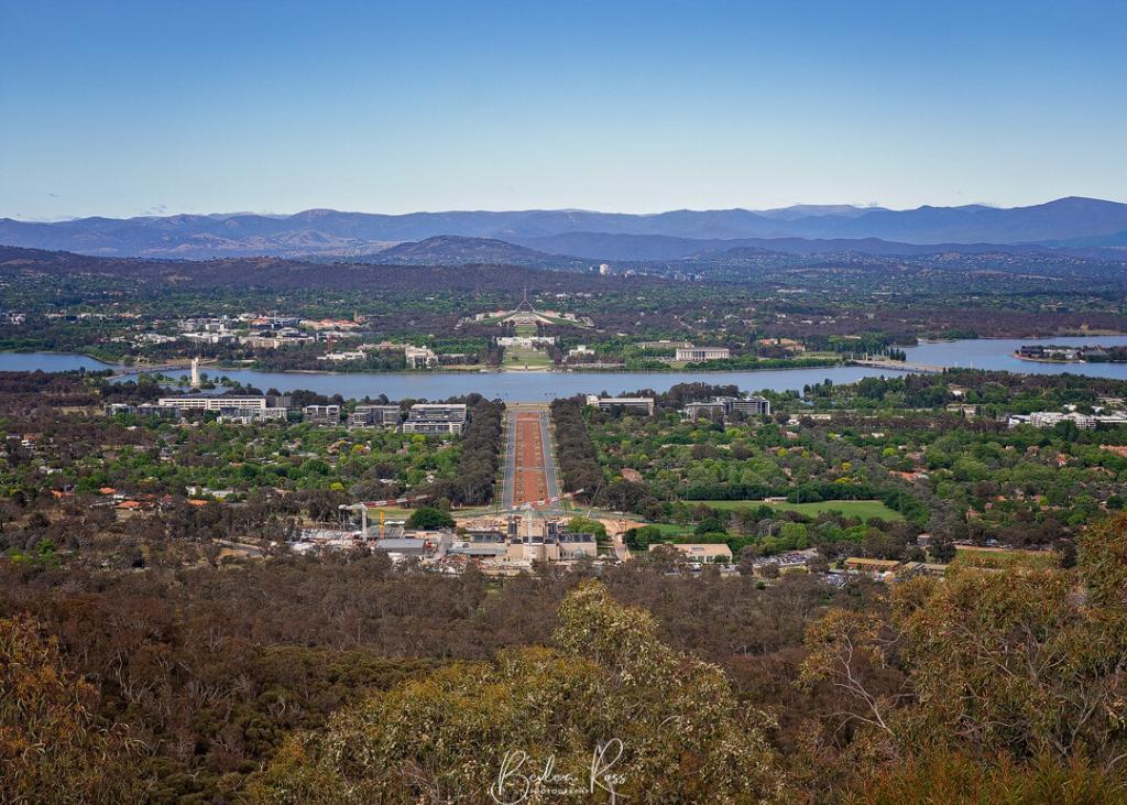 View of Canberra from Mt Ainslie