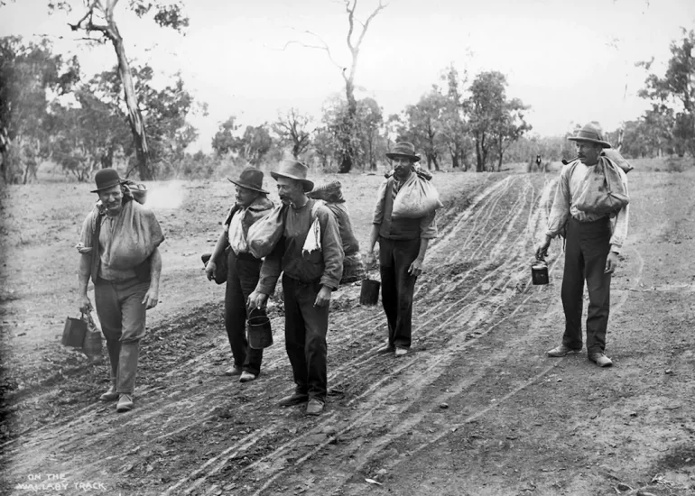 Swagmen on the wallaby track